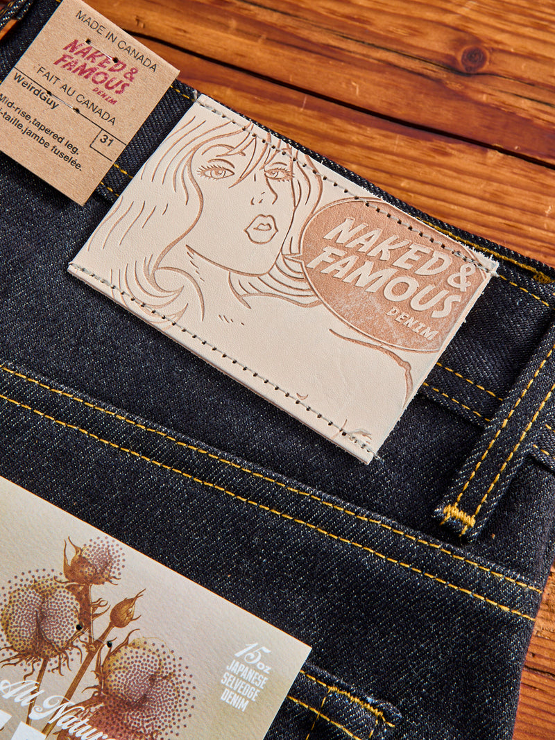 "All Natural Foxfibre" 15oz Selvedge Denim - Weird Guy Fit