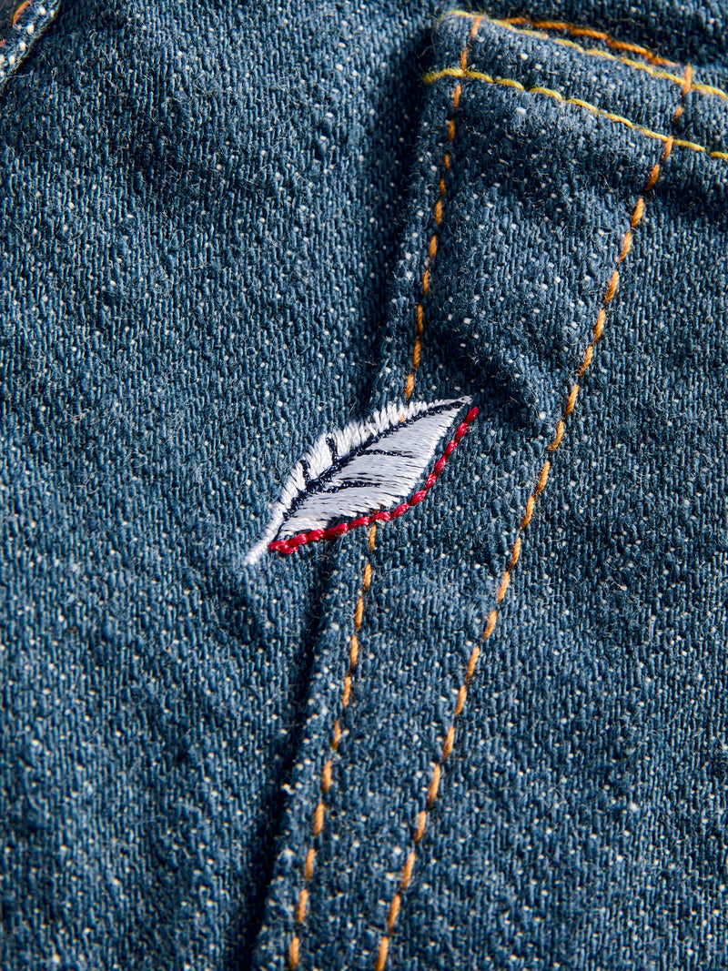 SMBL-019 "Smokey Blue" 14oz Rinsed Selvedge Denim - Relaxed Tapered Fit