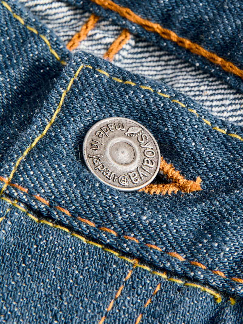 SMBL-019 "Smokey Blue" 14oz Rinsed Selvedge Denim - Relaxed Tapered Fit