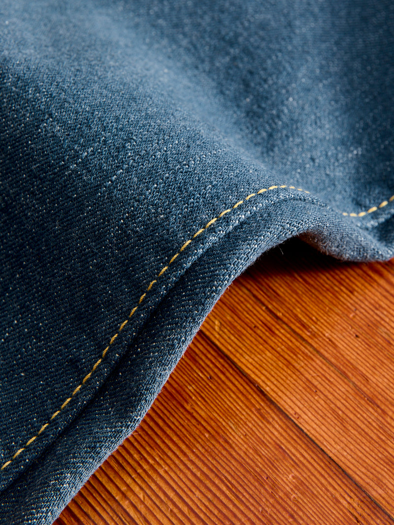 SMBL-019 "Smokey Blue" 14oz Rinsed Selvedge Denim - Relaxed Tapered Fit