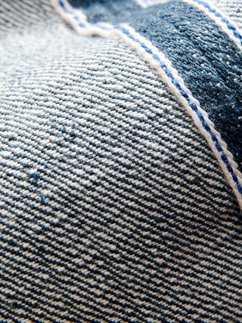 SMBL-019 "Smokey Blue" 14oz Rinsed Selvedge Denim - Relaxed Tapered Fit