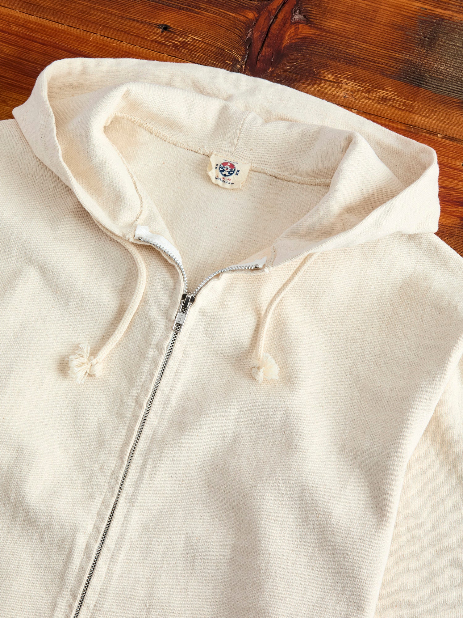 Extra Heavyweight Jersey Zip Hoodie in Natural – Blue Owl Workshop