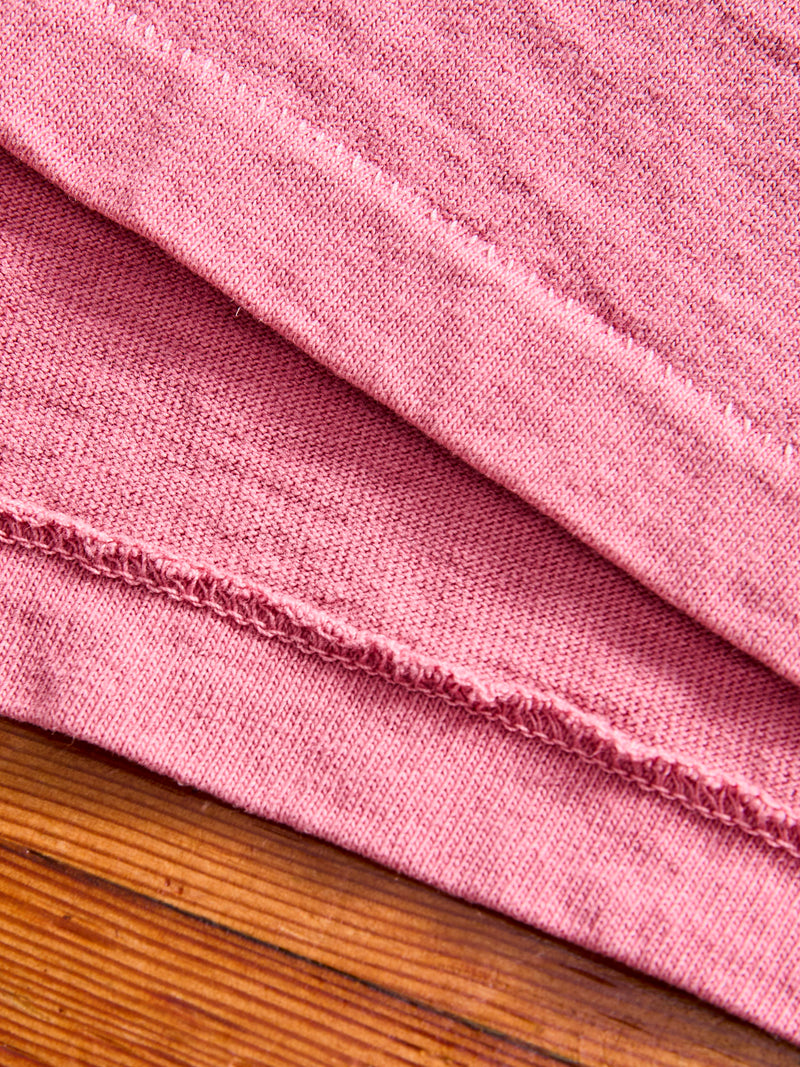 Pigment Dyed Pocket Tee in Red Grey