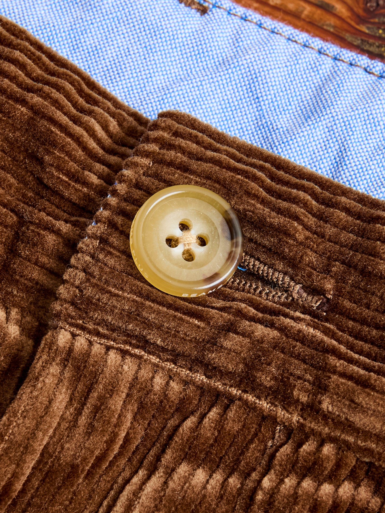 2-Pleat Corduroy Trousers in Golden Brown – Blue Owl Workshop