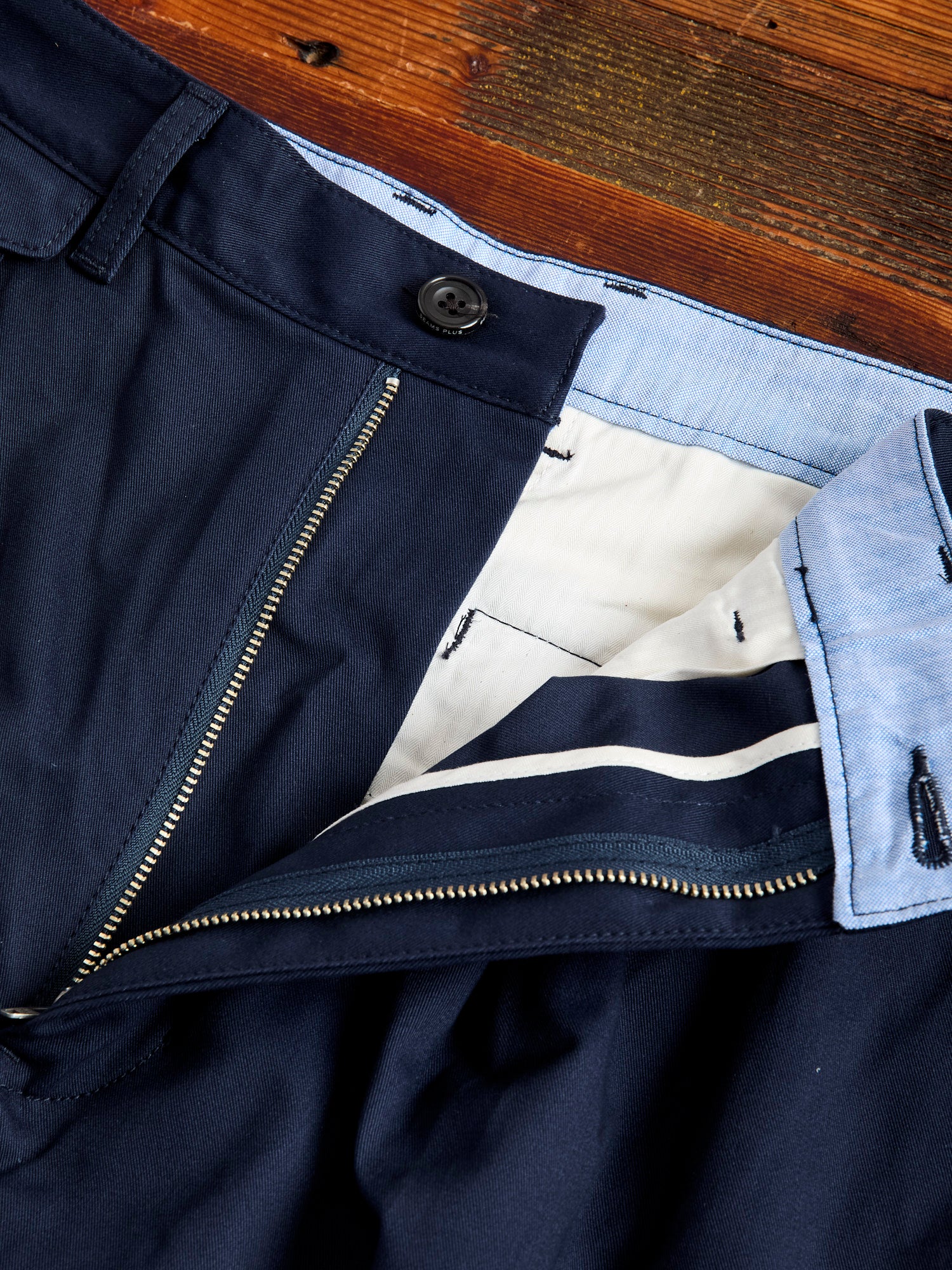 2-Pleat Twill Trousers in Navy – Blue Owl Workshop