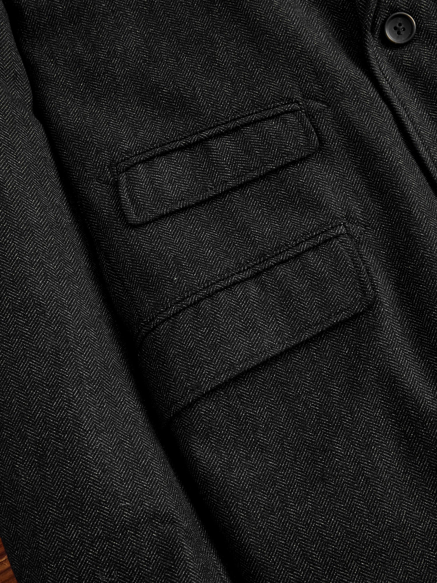 Printed Wool Andover Jacket in Charcoal – Blue Owl Workshop