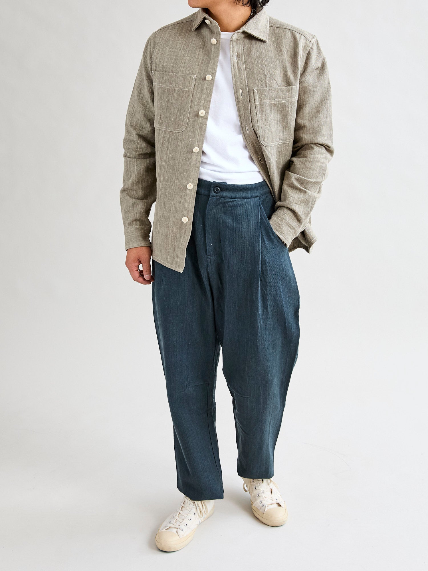 Nico Pants in Iron/Indigo Denim – Blue Owl Workshop