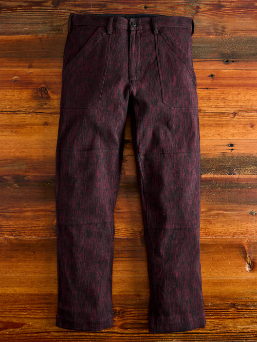 Isaac Pants in Indian Madder/Iron Canvas