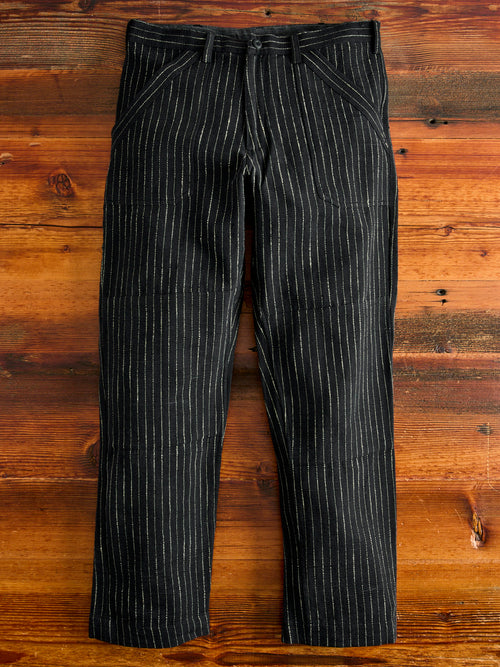 Isaac Pants in Iron/Acacia Ticking Stripe