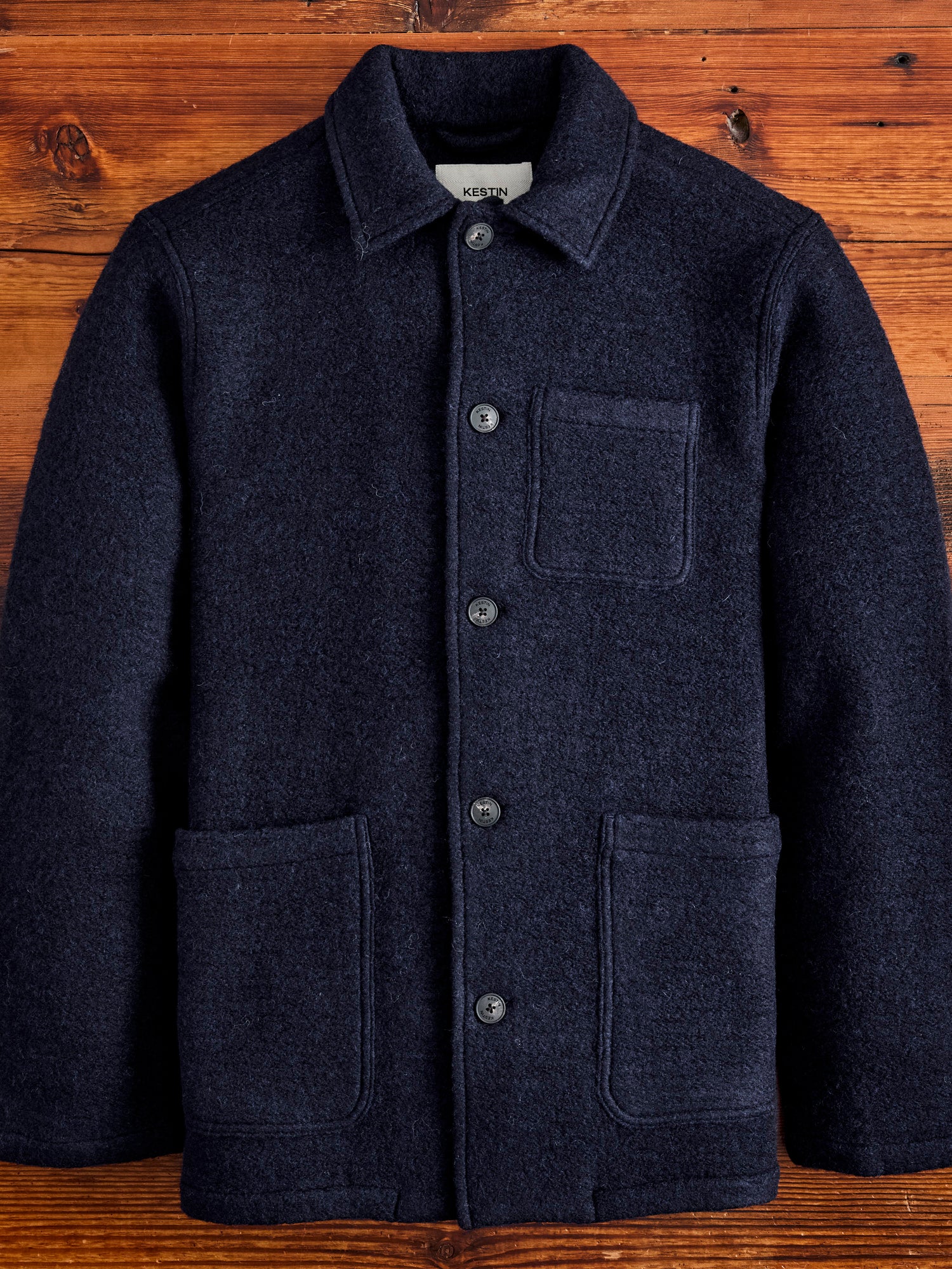 Wool Ormiston Jacket in Midnight Blue – Blue Owl Workshop