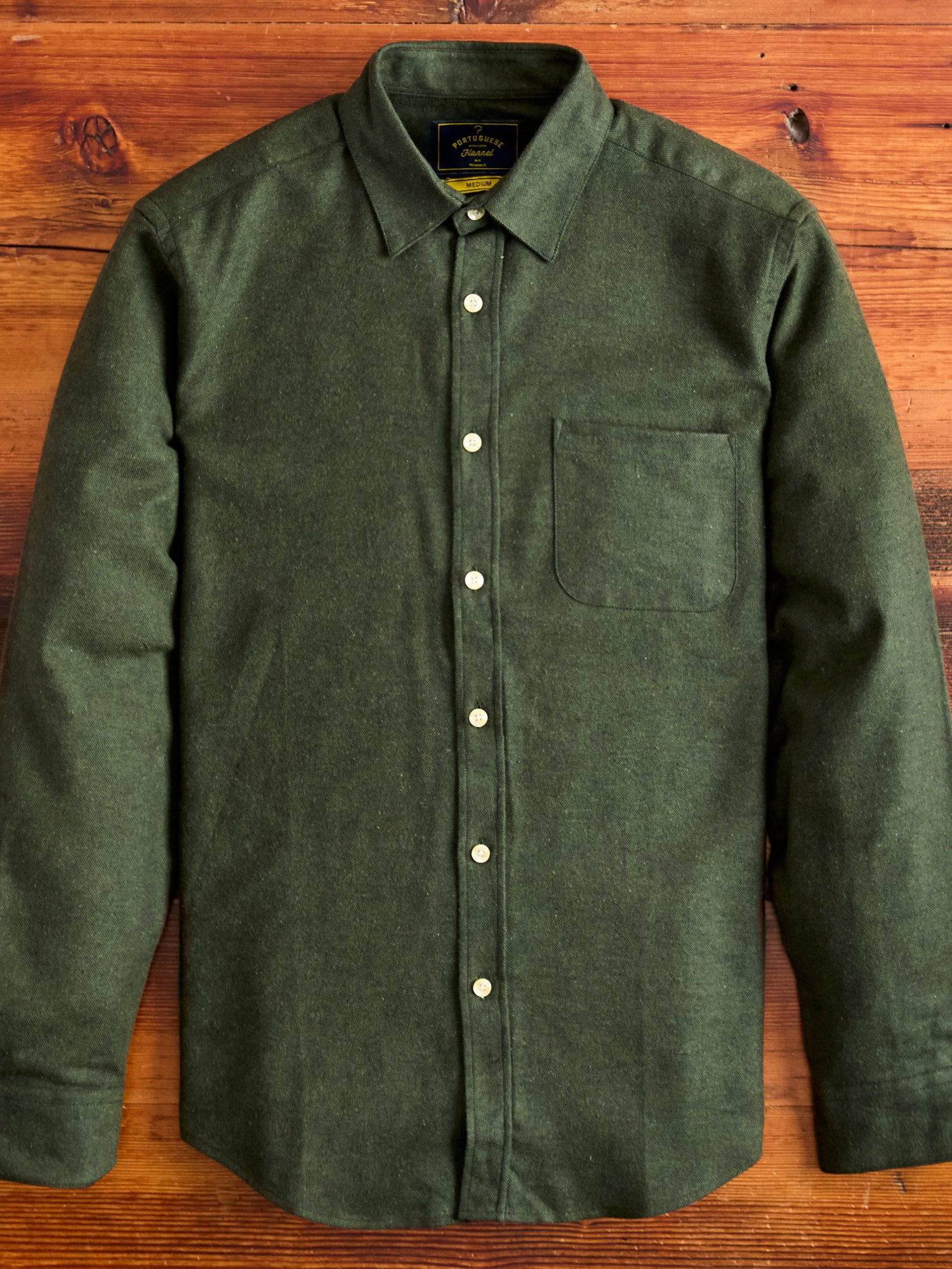 Teca Button-Up Shirt in Forest Green – Blue Owl Workshop