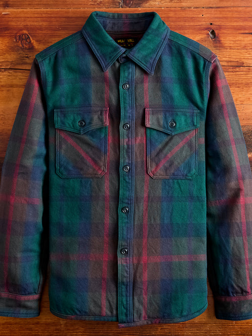 Extra Heavy Flannel Shirt in Green