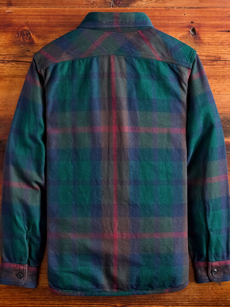 Extra Heavy Flannel Shirt in Green