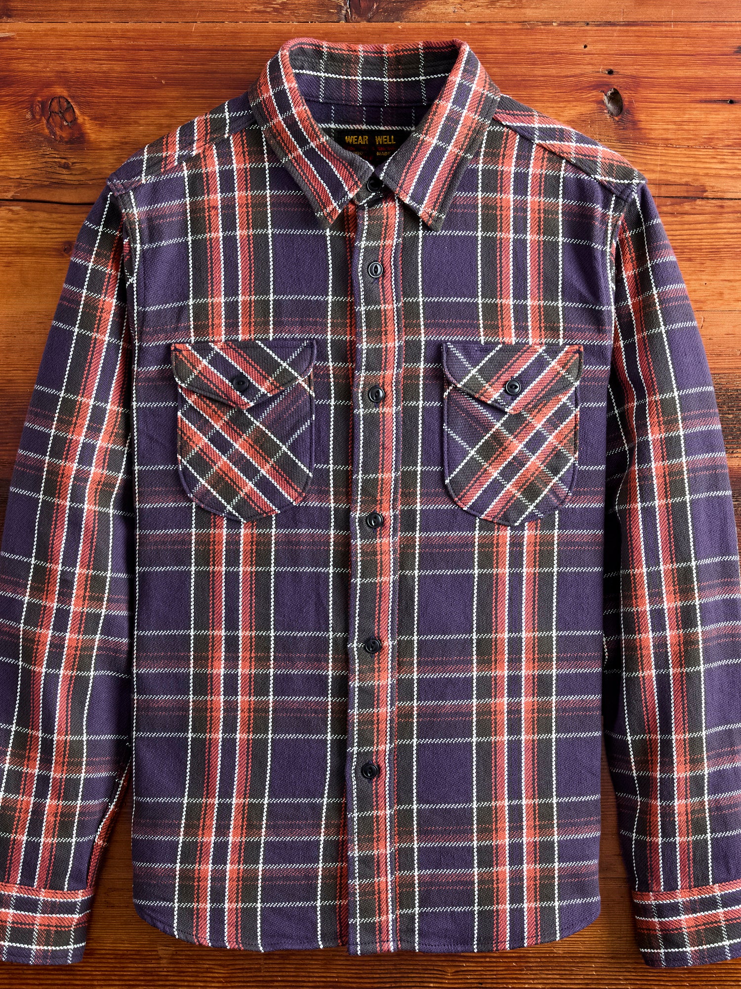 Heavy Flannel Shirt in Purple – Blue Owl Workshop