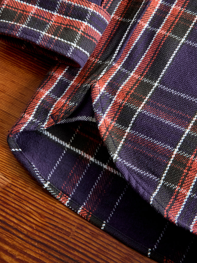 Heavy Flannel Shirt in Purple