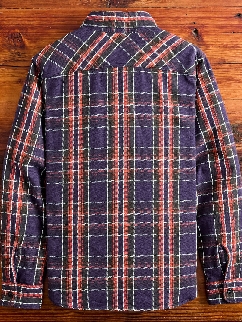 Heavy Flannel Shirt in Purple