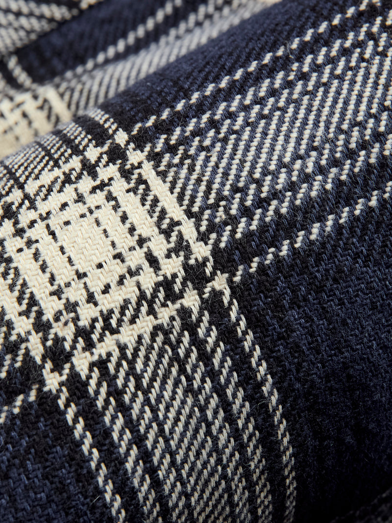 Crosscut Flannel in Midnight Plaid