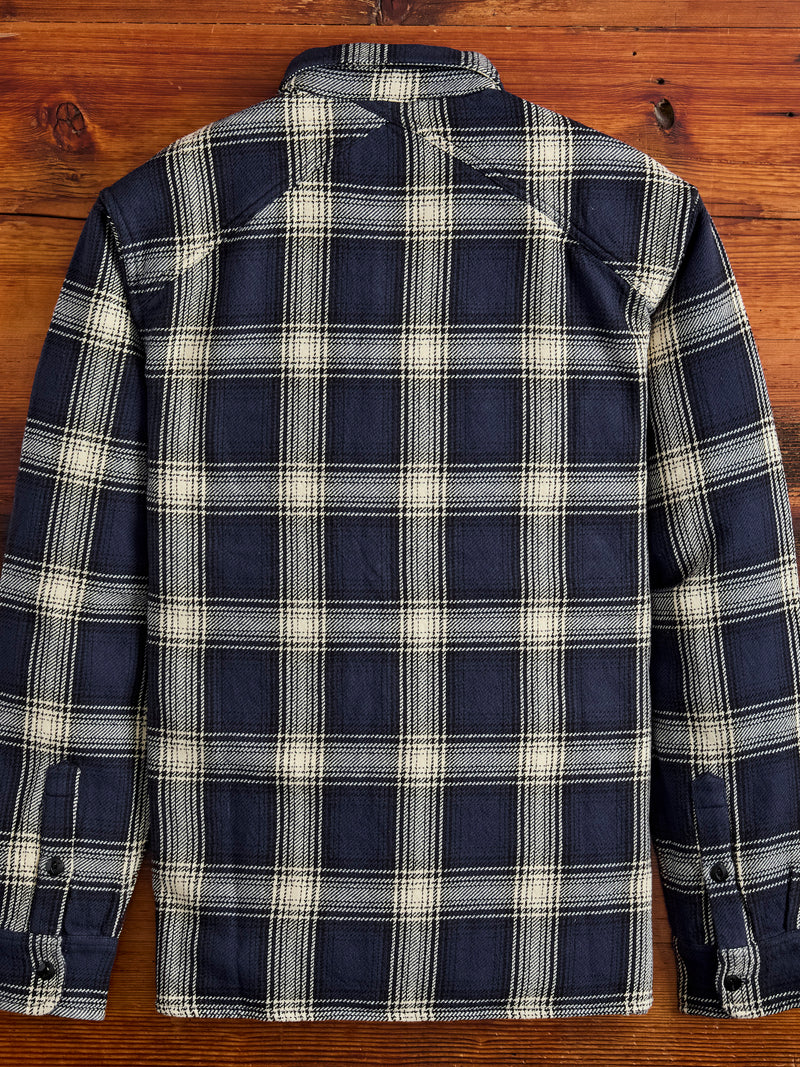 Crosscut Flannel in Midnight Plaid