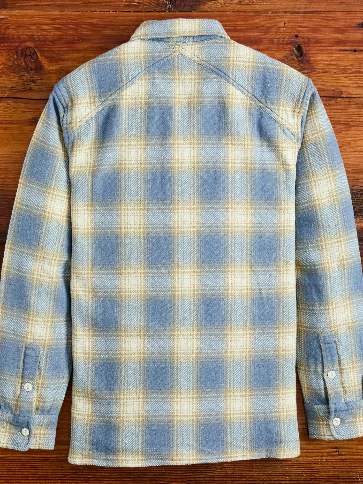 Crosscut Flannel in Powder Blue – Blue Owl Workshop
