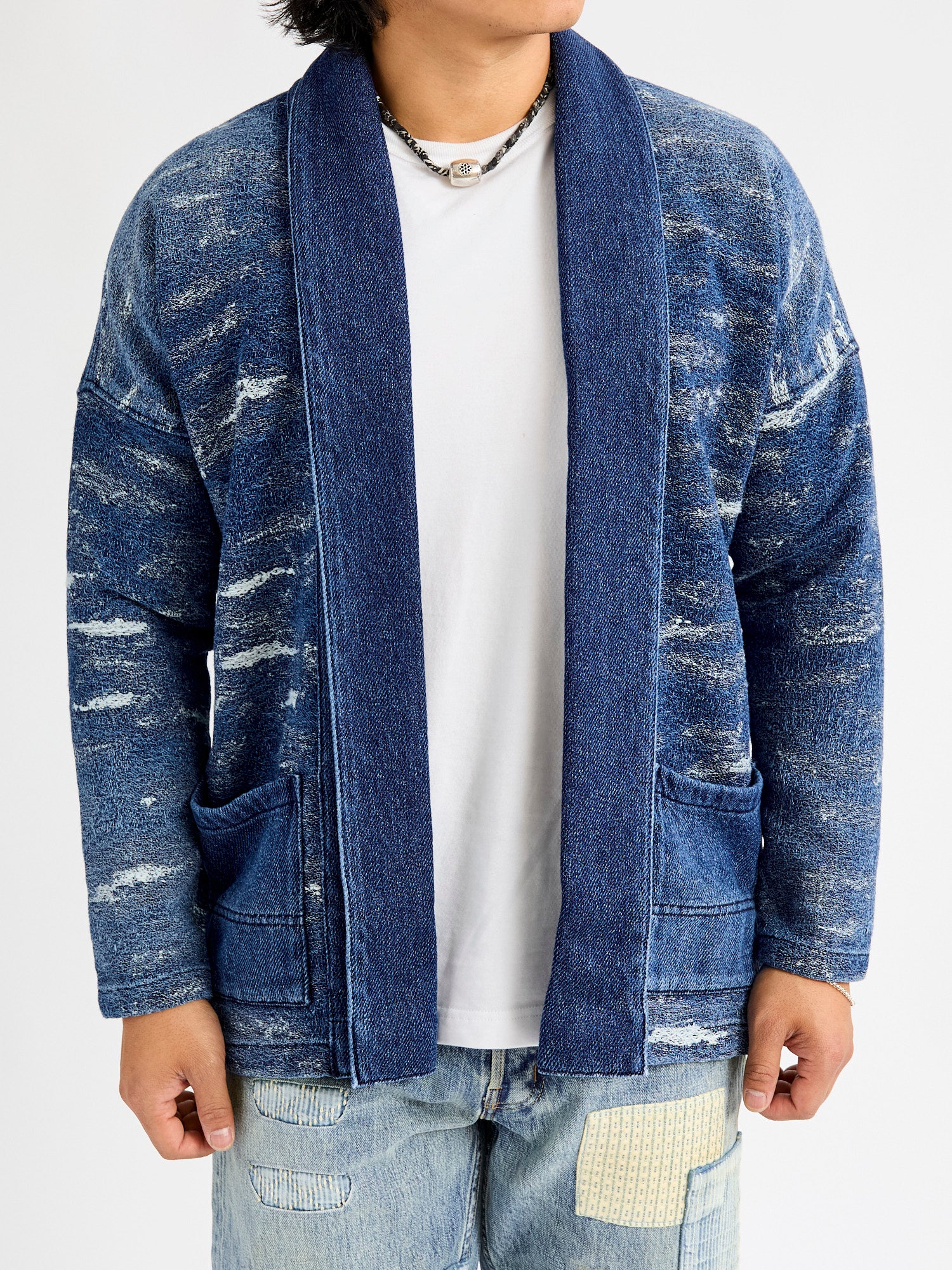 Jacquard Boro Haori Jacket in 2-Year Wash – Blue Owl Workshop
