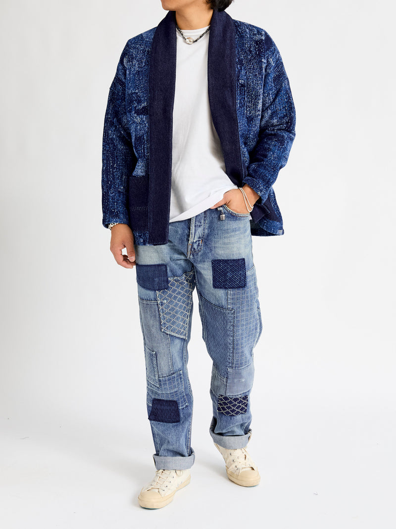 MG115 Boro Repair Selvedge Denim - Classic Straight Fit