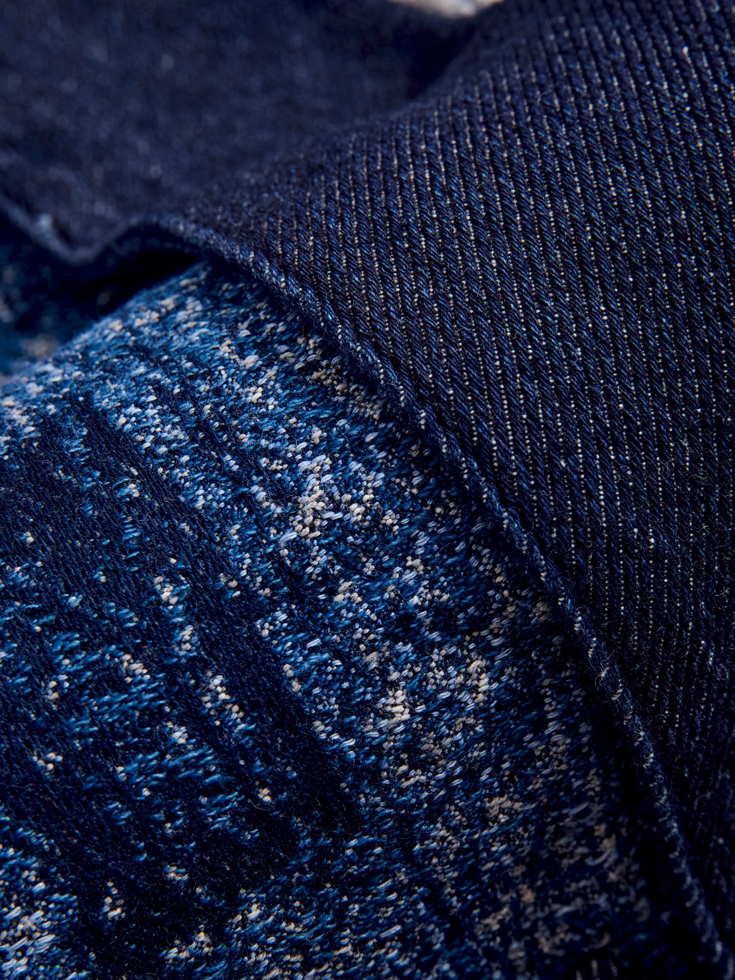 Jacquard Boro Haori Jacket in Indigo Rinse – Blue Owl Workshop