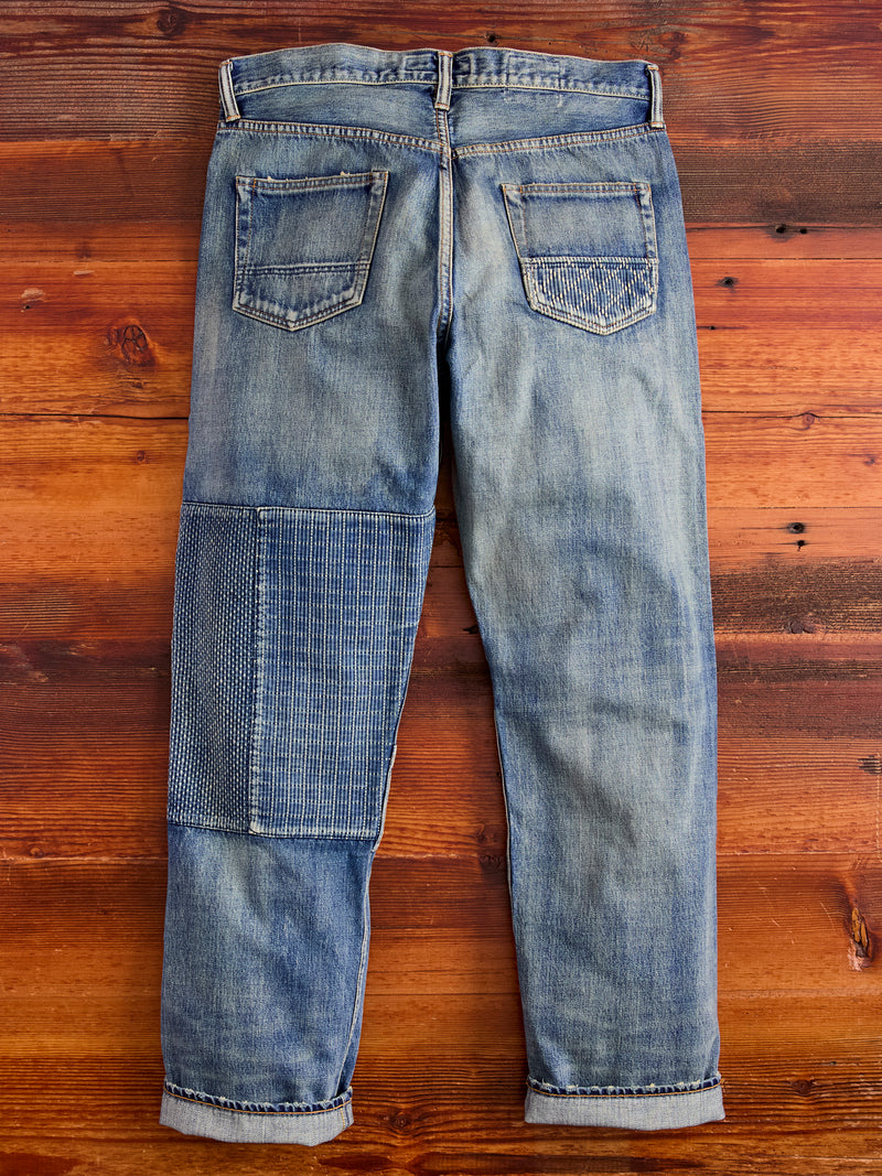 MG115 Boro Repair Selvedge Denim - Classic Straight Fit