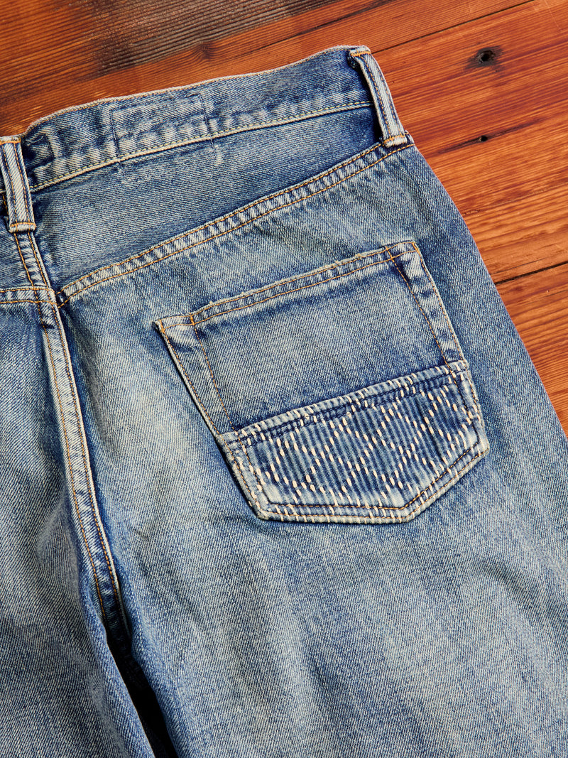 MG115 Boro Repair Selvedge Denim - Classic Straight Fit