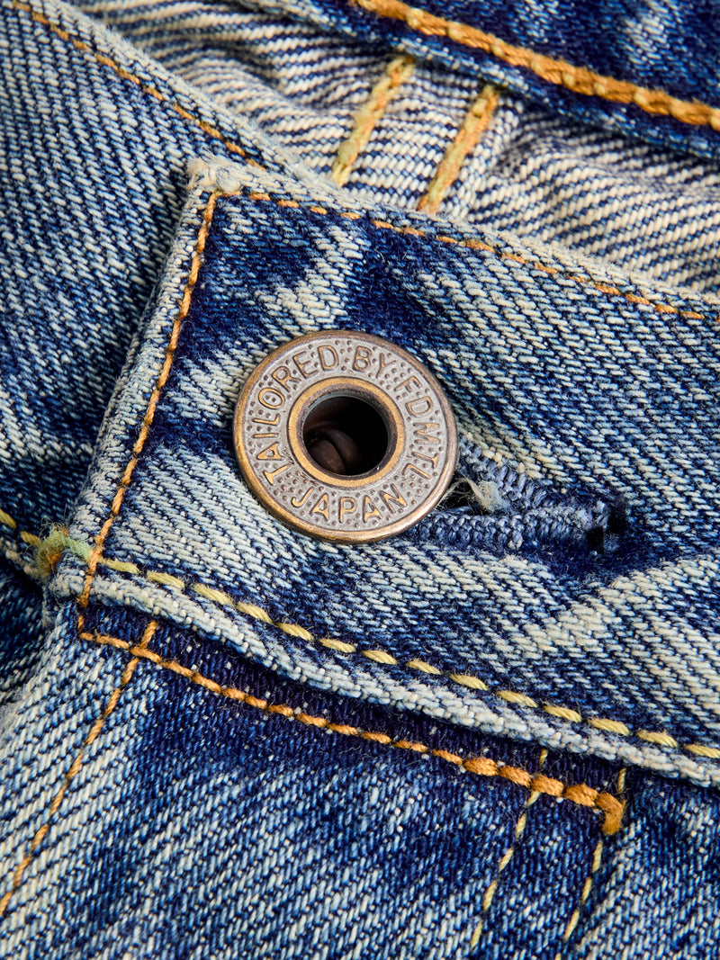 MG115 Boro Repair Selvedge Denim - Classic Straight Fit