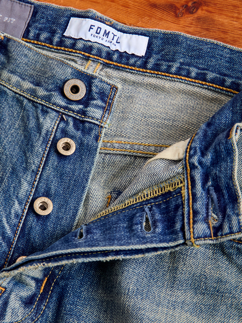 MG115 Boro Repair Selvedge Denim - Classic Straight Fit