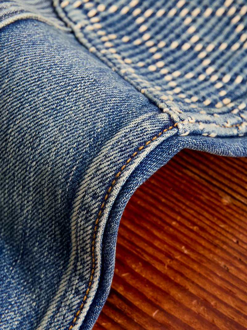 MG115 Boro Repair Selvedge Denim - Classic Straight Fit