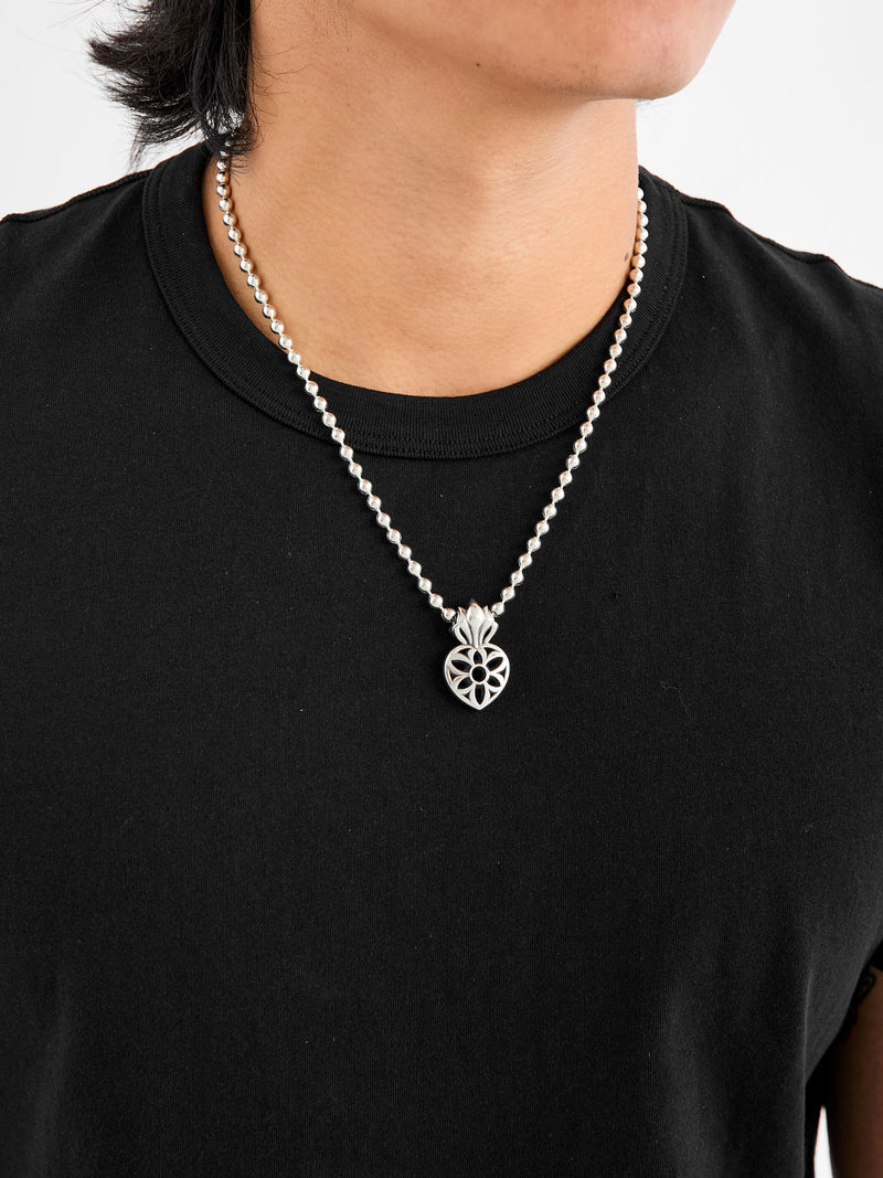 Sacred Rosette Pendant in Sterling Silver