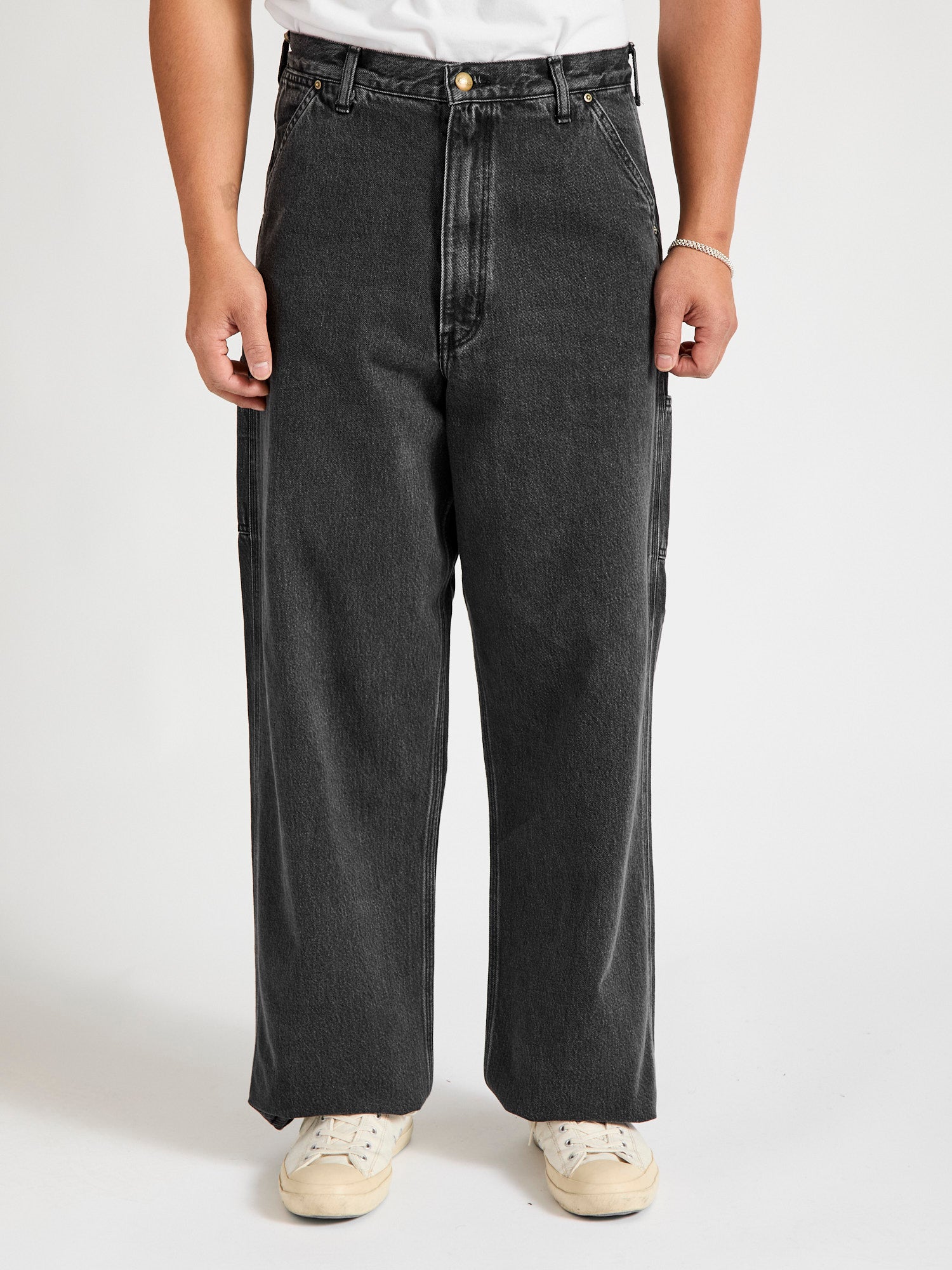 Dad's Fit Painter Pants in Black Stone Denim – Blue Owl Workshop