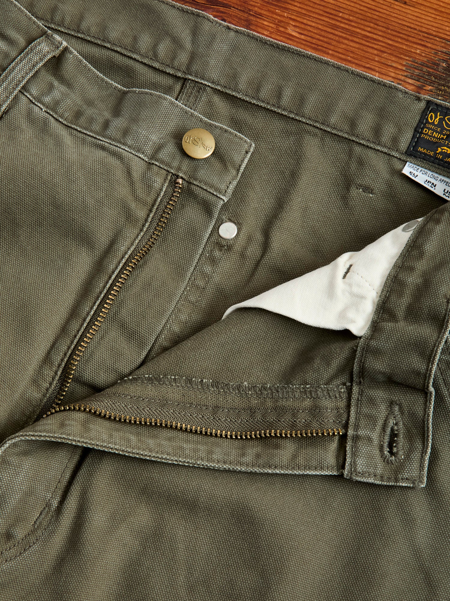 Dad's Fit Painter Pants in Army Green – Blue Owl Workshop