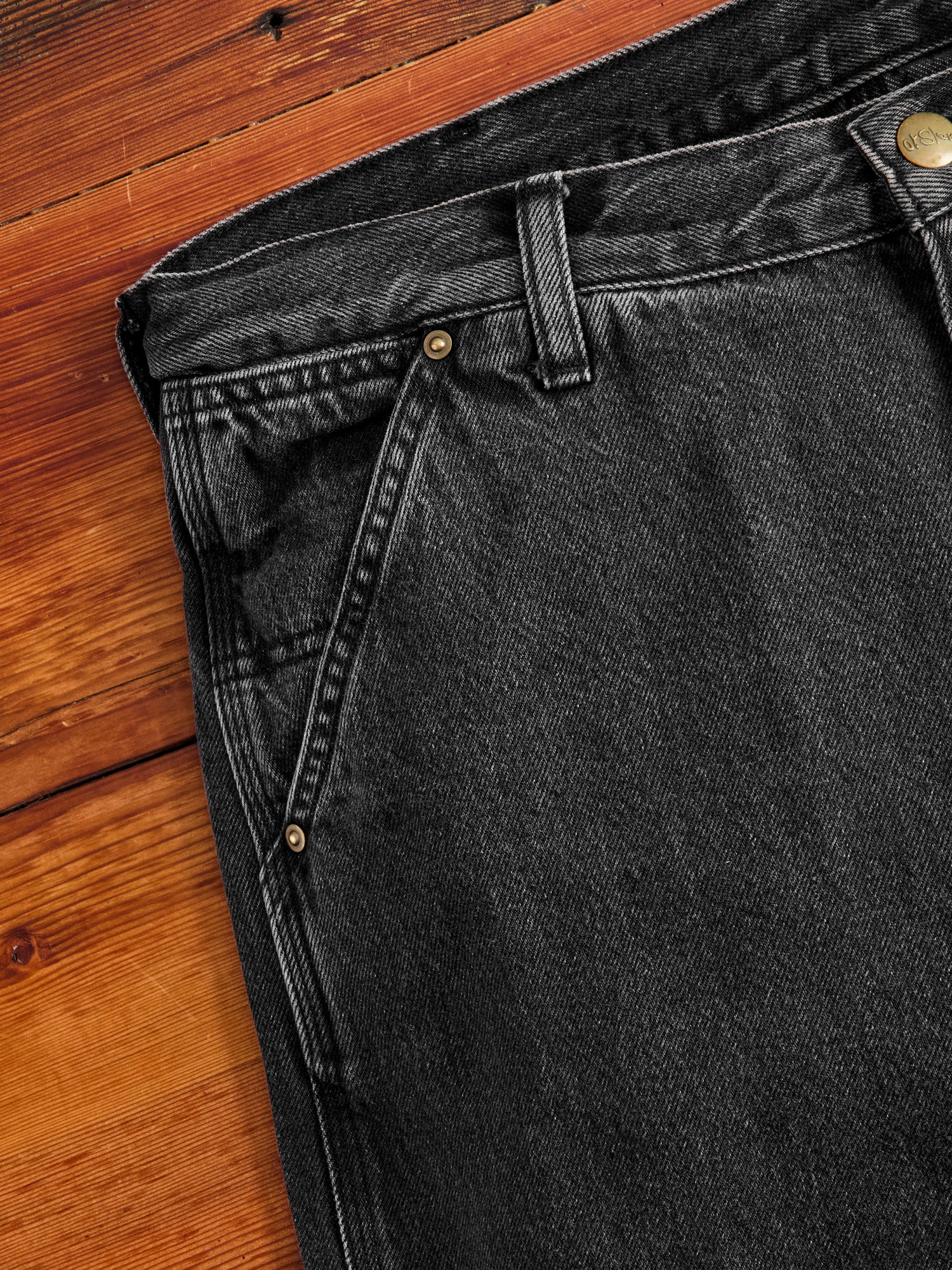 Dad's Fit Painter Pants in Black Stone Denim – Blue Owl Workshop