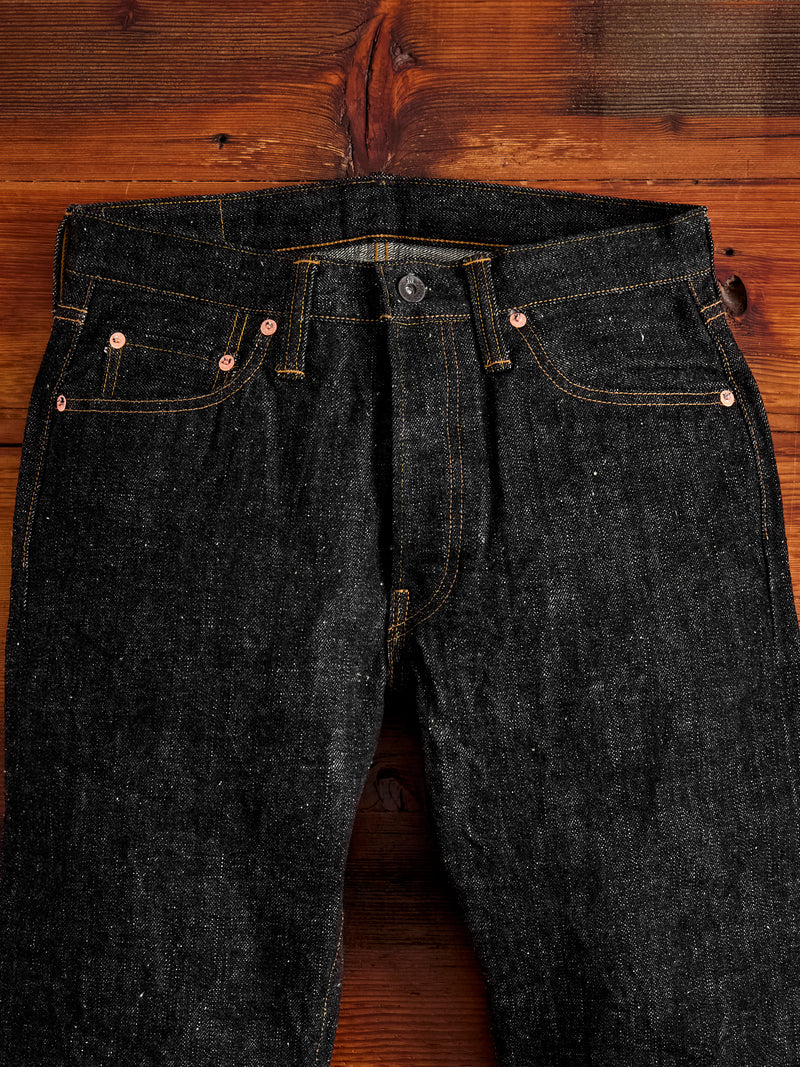S710XX-BK 17oz Black Selvedge Denim - Slim Straight Fit