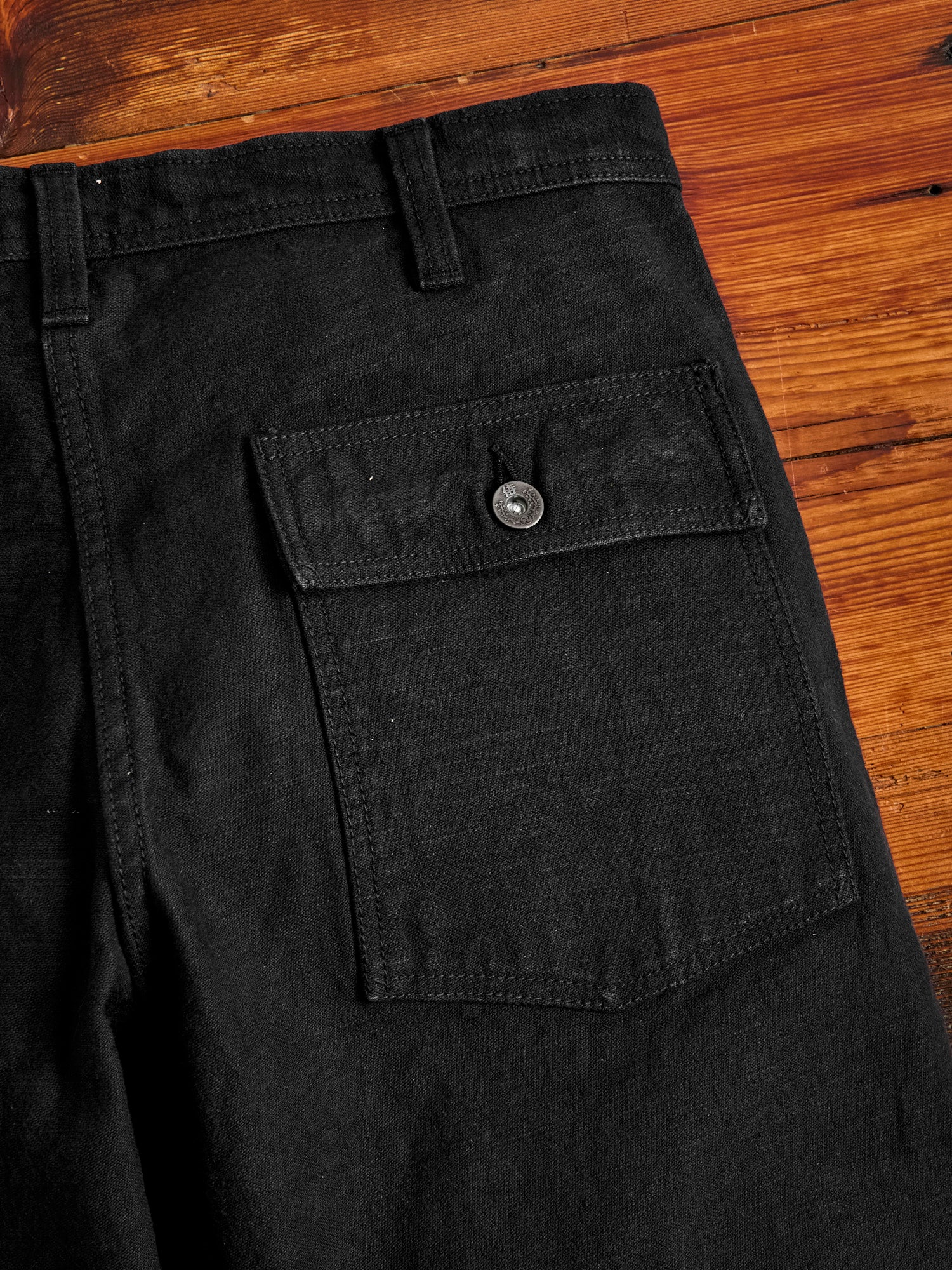 彫刻 Black Pants SJ52BK 15oz Slub Selvedge Chino in Black – Blue Owl Workshop