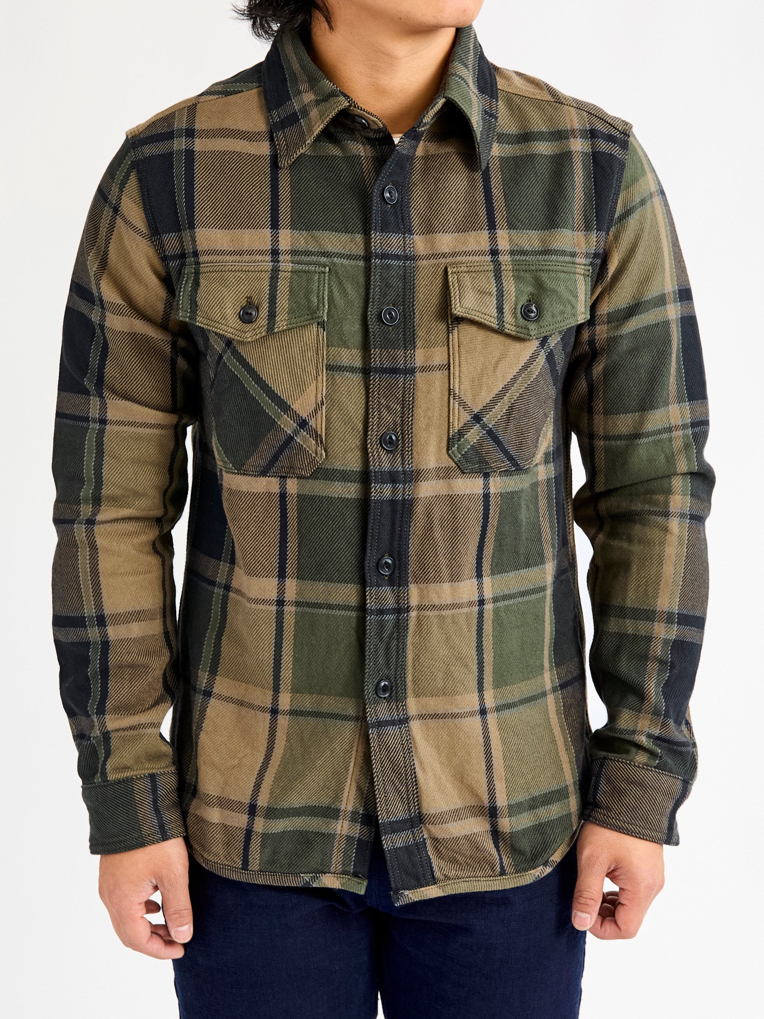 Extra Heavy Flannel Shirt in Olive – Blue Owl Workshop