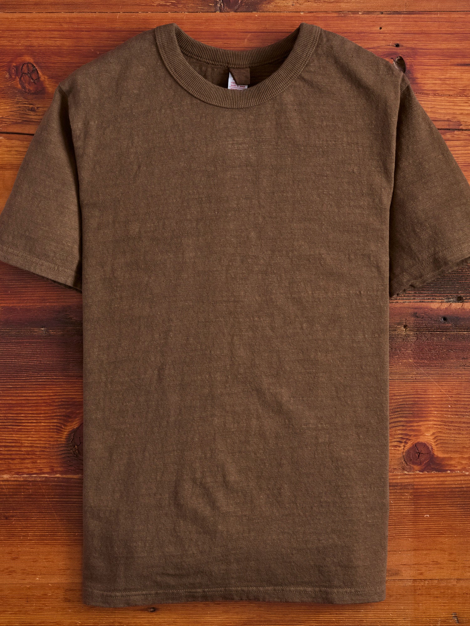 No. 8 Slub Nep Short Sleeve T-Shirt in Brown – Blue Owl Workshop