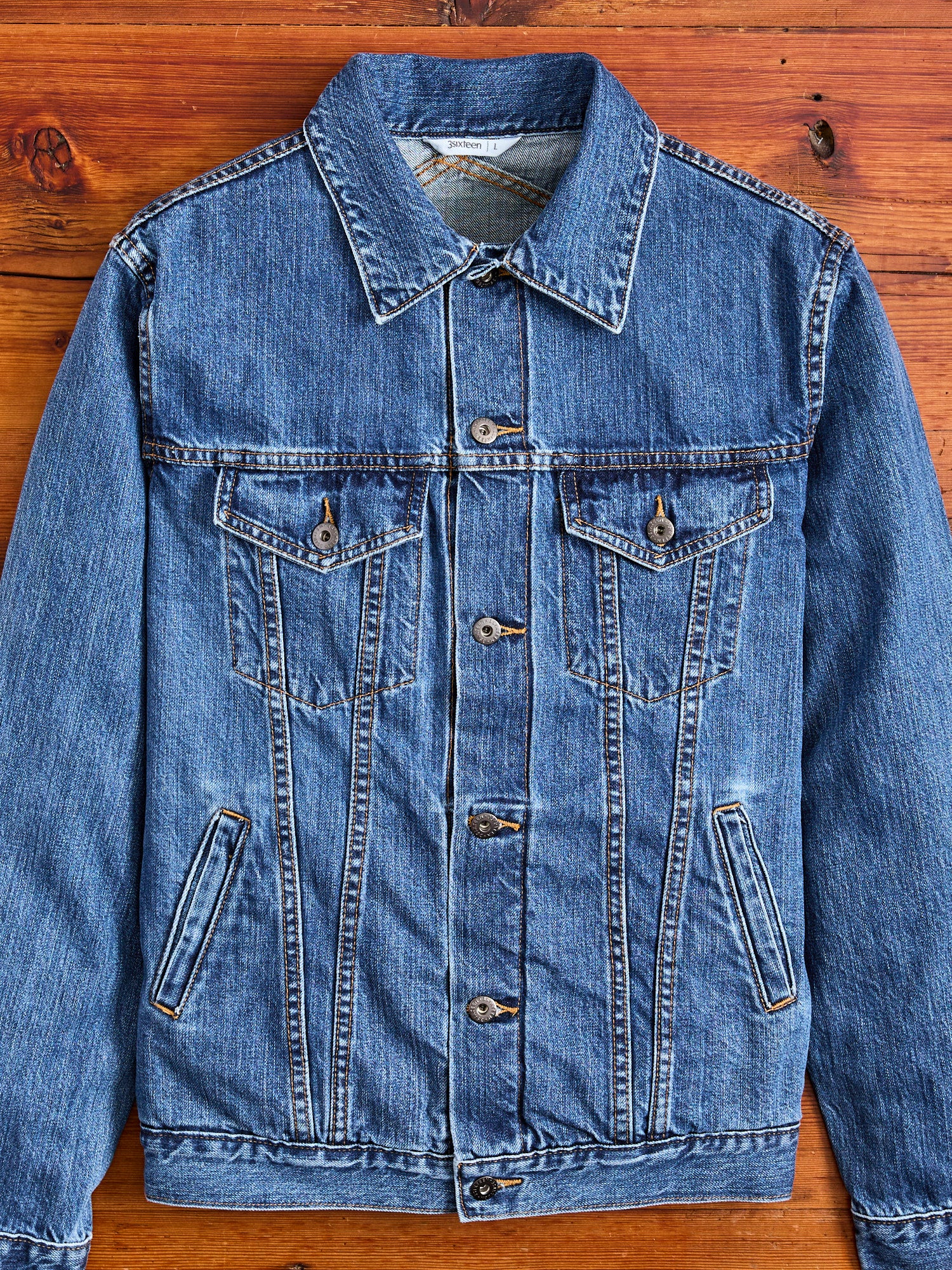 101x Stonewashed Type-3 Denim Jacket in Indigo – Blue Owl Workshop