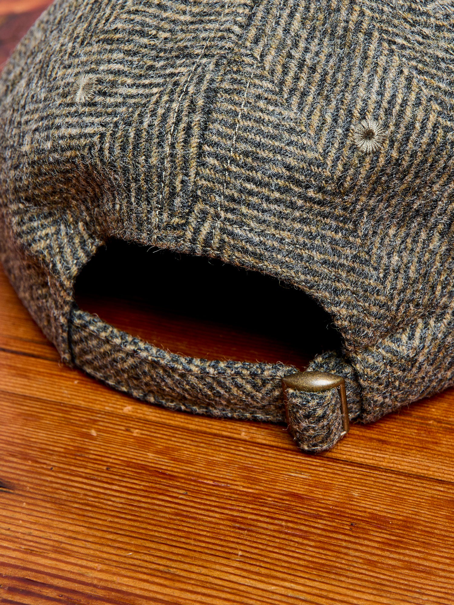 Baseball Hat in Warm Charcoal Herringbone Wool – Blue Owl Workshop