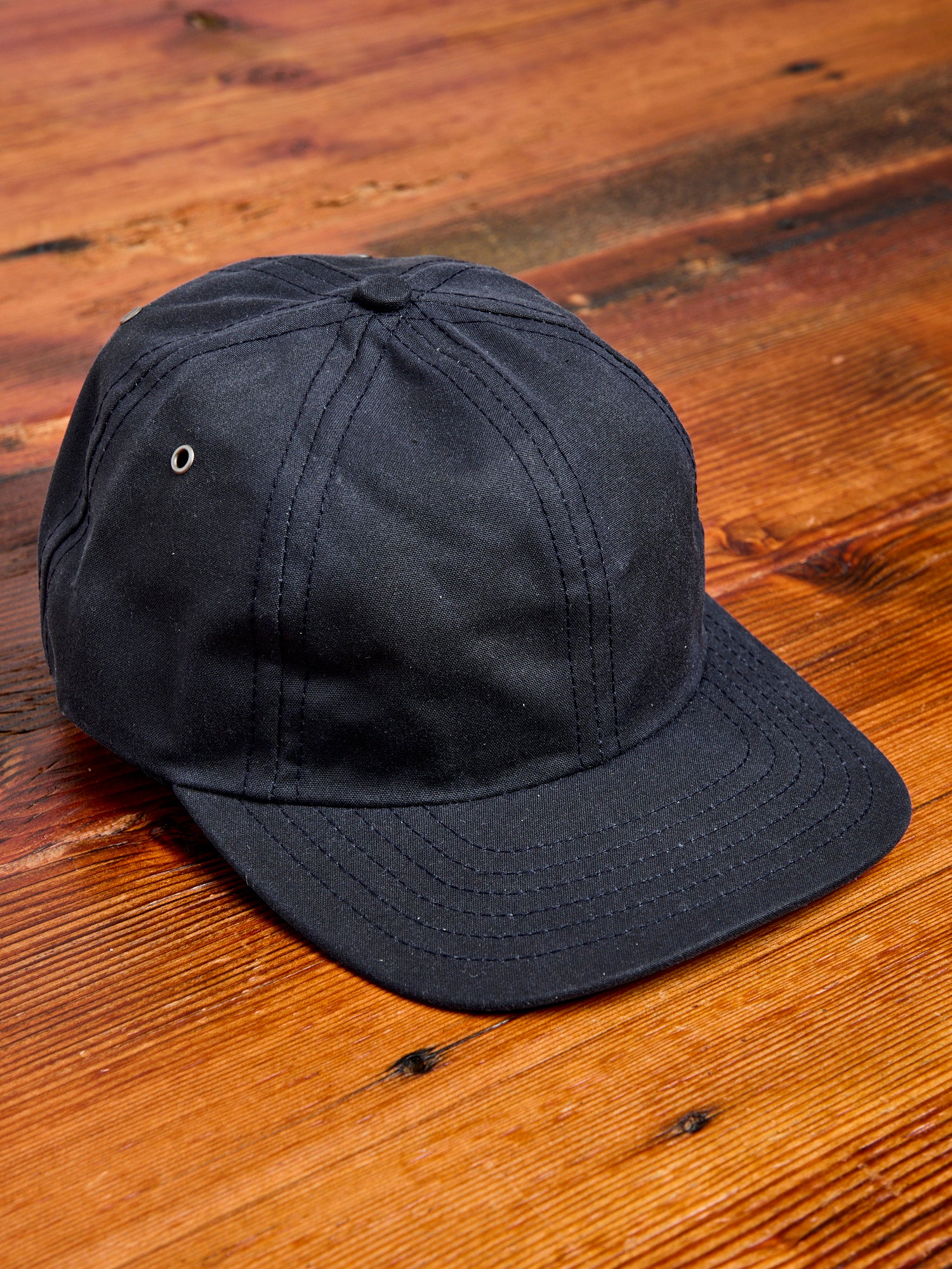 Baseball Hat in Wax Cotton Navy – Blue Owl Workshop