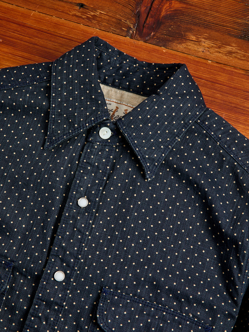 Bodie Shirt in Polkadot Denim