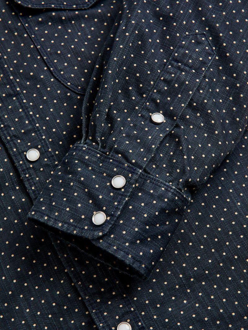 Bodie Shirt in Polkadot Denim
