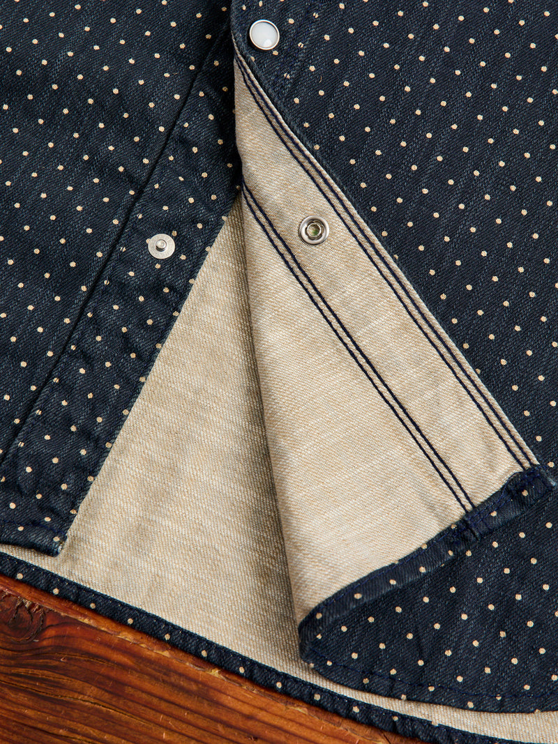 Bodie Shirt in Polkadot Denim