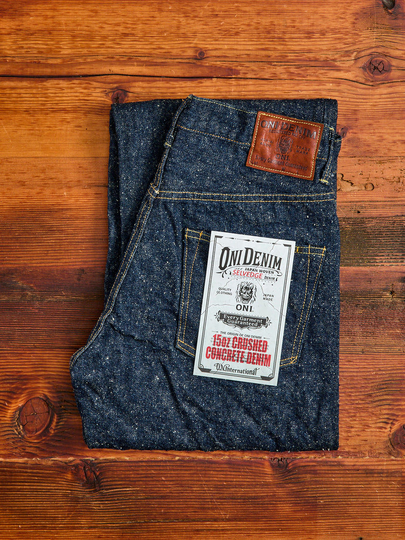 200-CCD "Crushed Concrete" 15oz Selvedge Denim - Wide Straight Fit