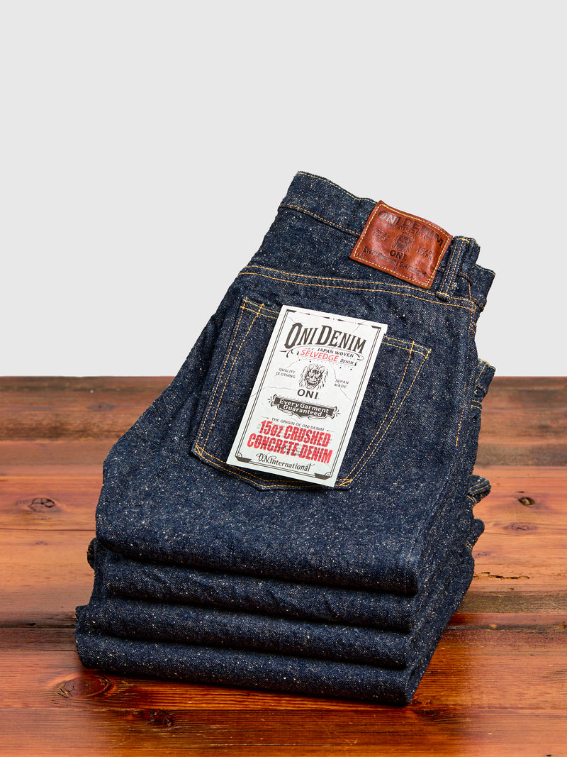 246-CCD "Crushed Concrete" 15oz Selvedge Denim - Clean Straight Fit