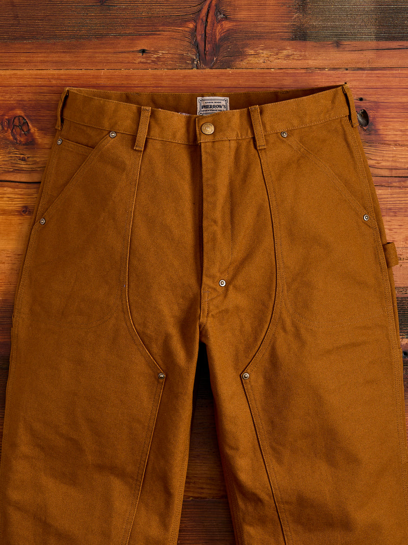 Double Knee Painter Pants in Golden Brown