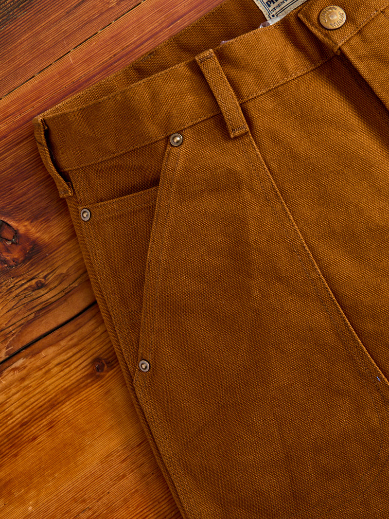 Double Knee Painter Pants in Golden Brown