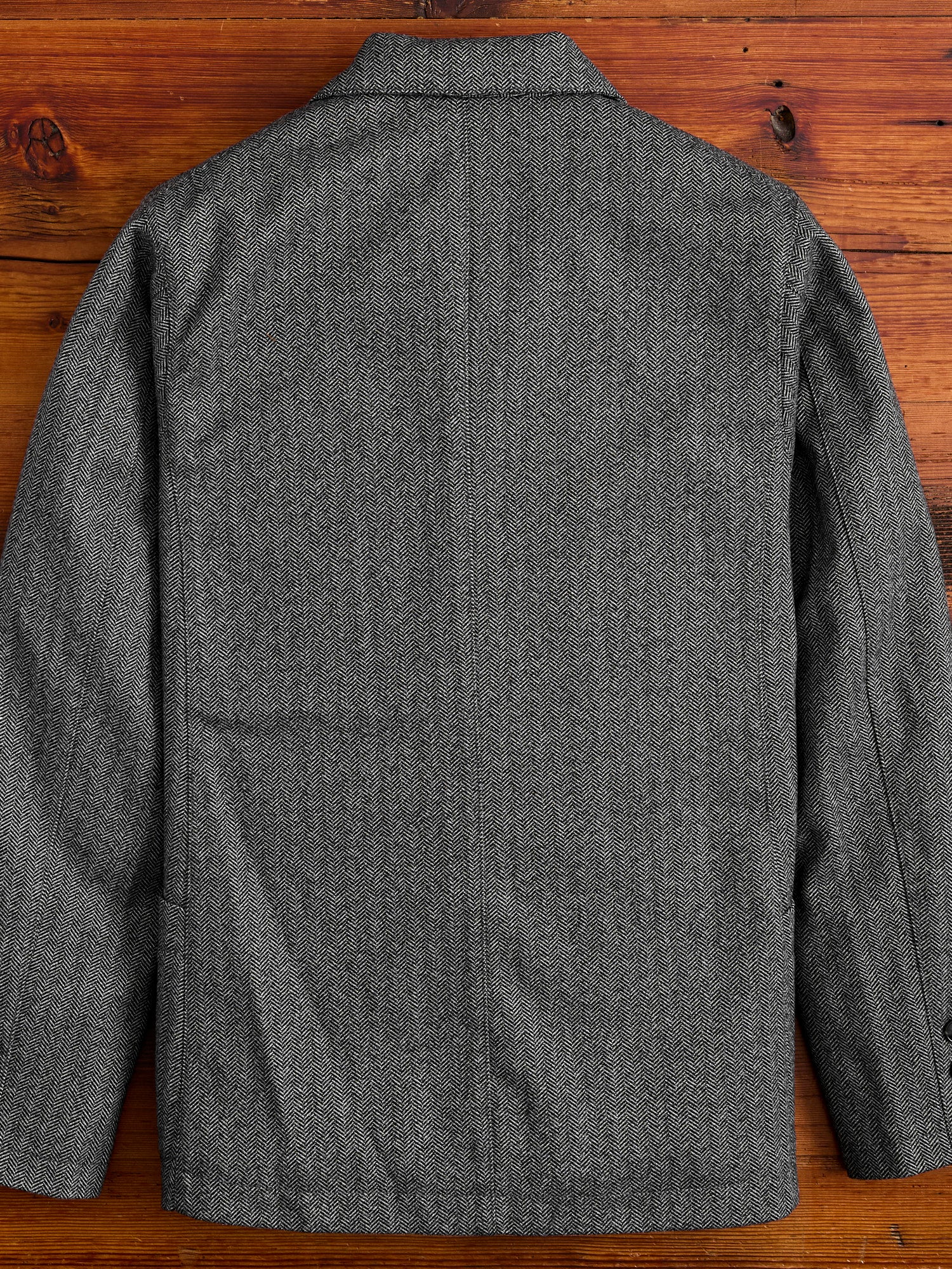 Tailored Sack Jacket in White Herringbone – Blue Owl Workshop